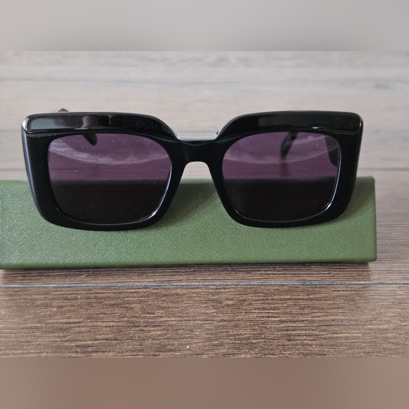 NEW Longchamp Black Square Sunglasses | Full Inclusion main image 10